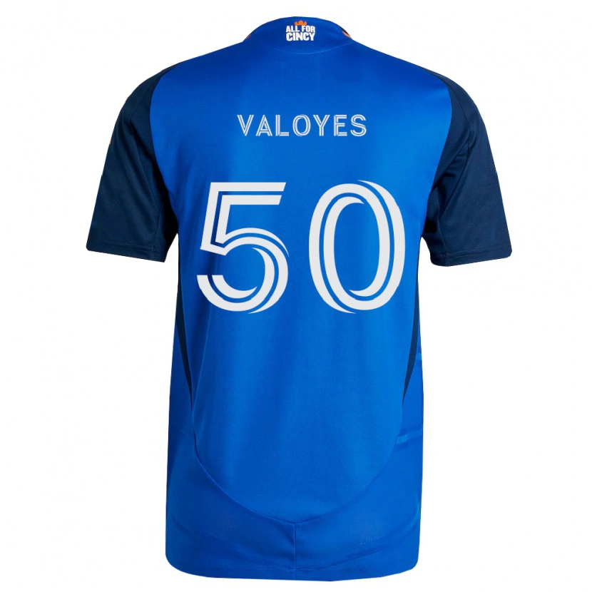 Danxen Kvinder Yeiner Valoyes #50 Kongelig Blå Orange Hjemmebane Spillertrøjer 2026/27 Trøje T-Shirt
