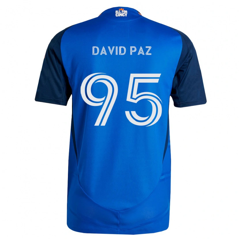 Danxen Kvinder David Paz #95 Kongelig Blå Orange Hjemmebane Spillertrøjer 2026/27 Trøje T-Shirt