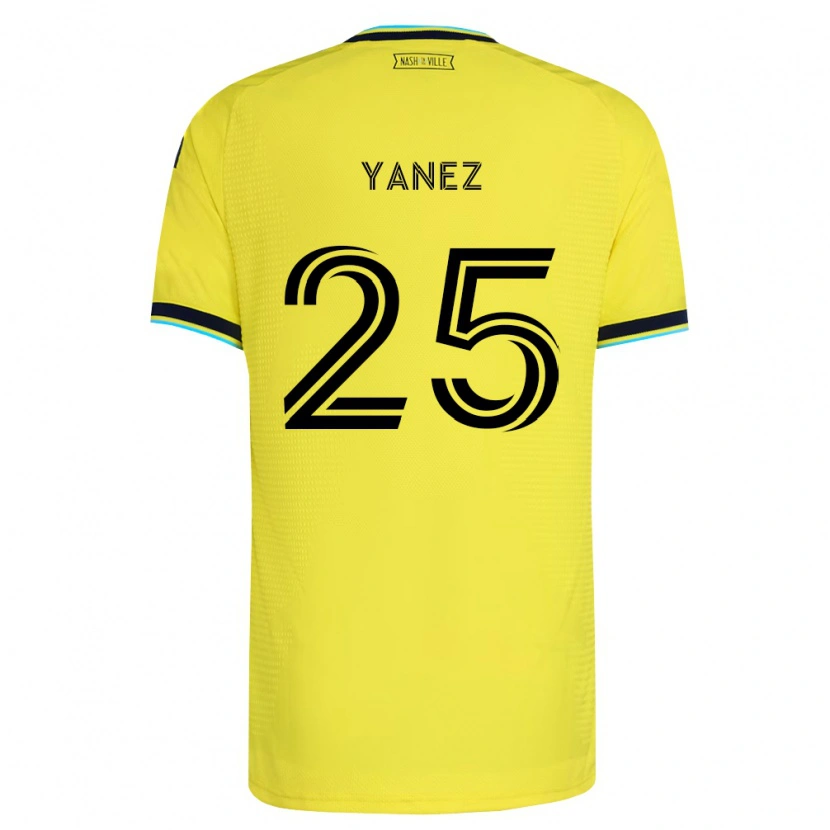 Danxen Kvinder Zidane Yáñez #25 Klar Gul Marineblå Hjemmebane Spillertrøjer 2026/27 Trøje T-Shirt