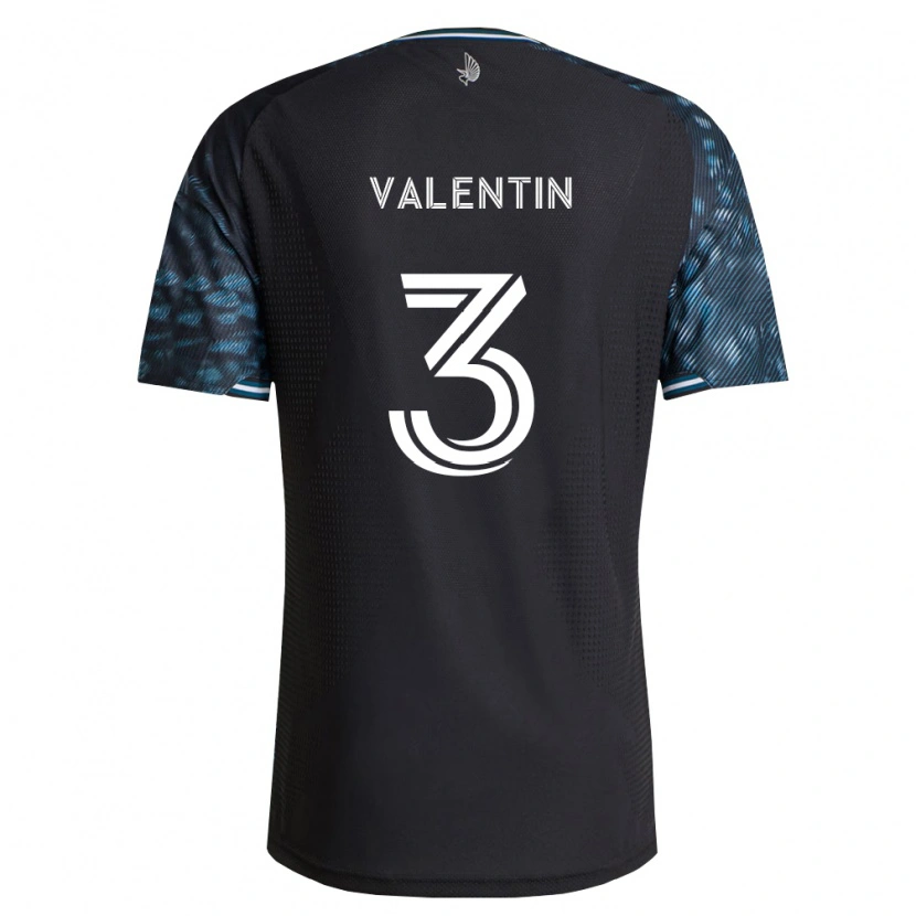Danxen Kvinder Zarek Valentin #3 Sort Hvid Hjemmebane Spillertrøjer 2026/27 Trøje T-Shirt