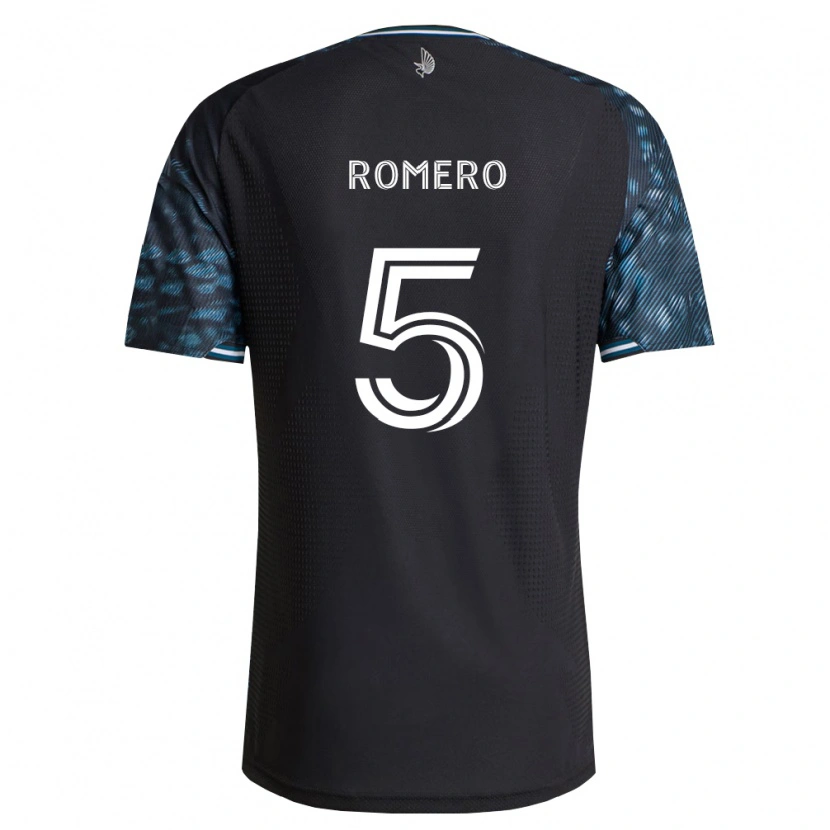 Danxen Kvinder Nicolás Romero #5 Sort Hvid Hjemmebane Spillertrøjer 2026/27 Trøje T-Shirt