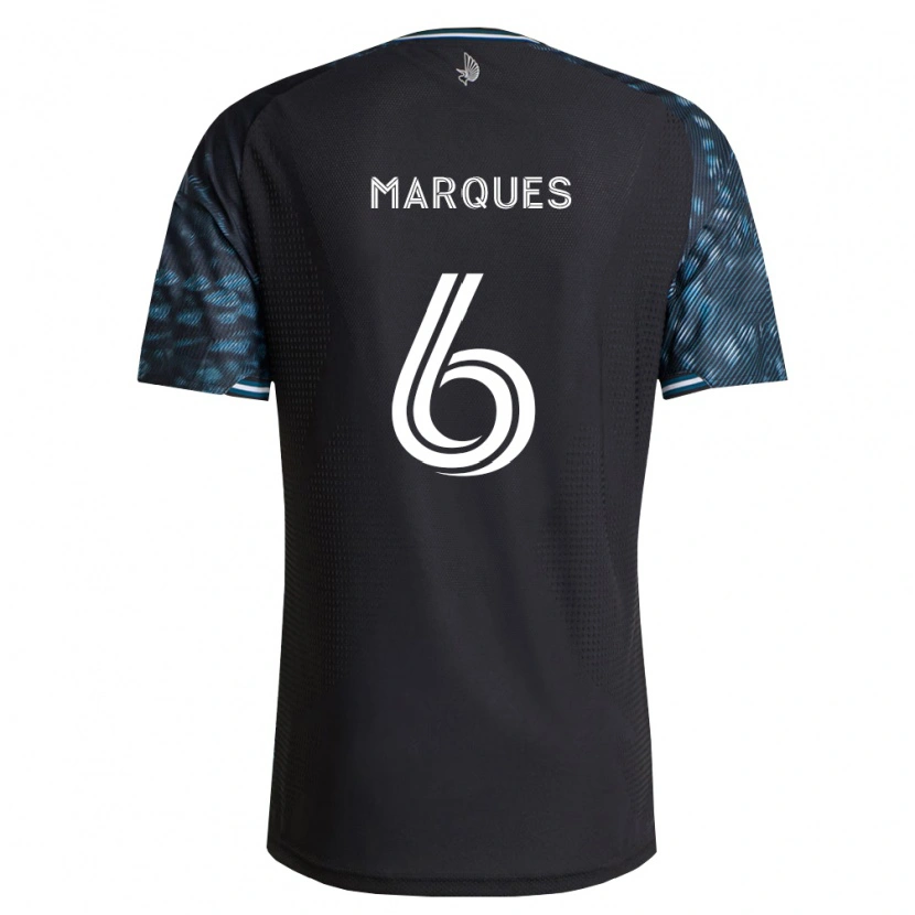 Danxen Kvinder Mikael Marqués #6 Sort Hvid Hjemmebane Spillertrøjer 2026/27 Trøje T-Shirt