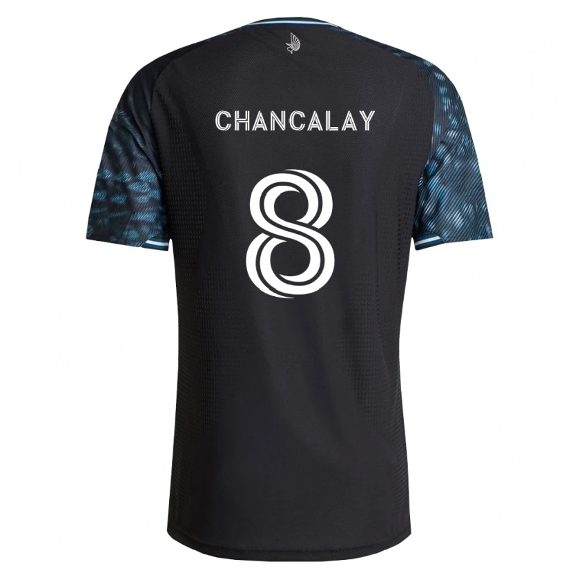 Danxen Kvinder Tomás Chancalay #8 Sort Hvid Hjemmebane Spillertrøjer 2026/27 Trøje T-Shirt