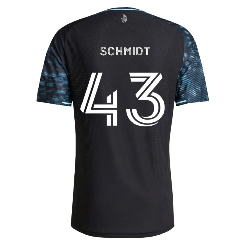 Danxen Kvinder William Schmidt #43 Sort Hvid Hjemmebane Spillertrøjer 2026/27 Trøje T-Shirt