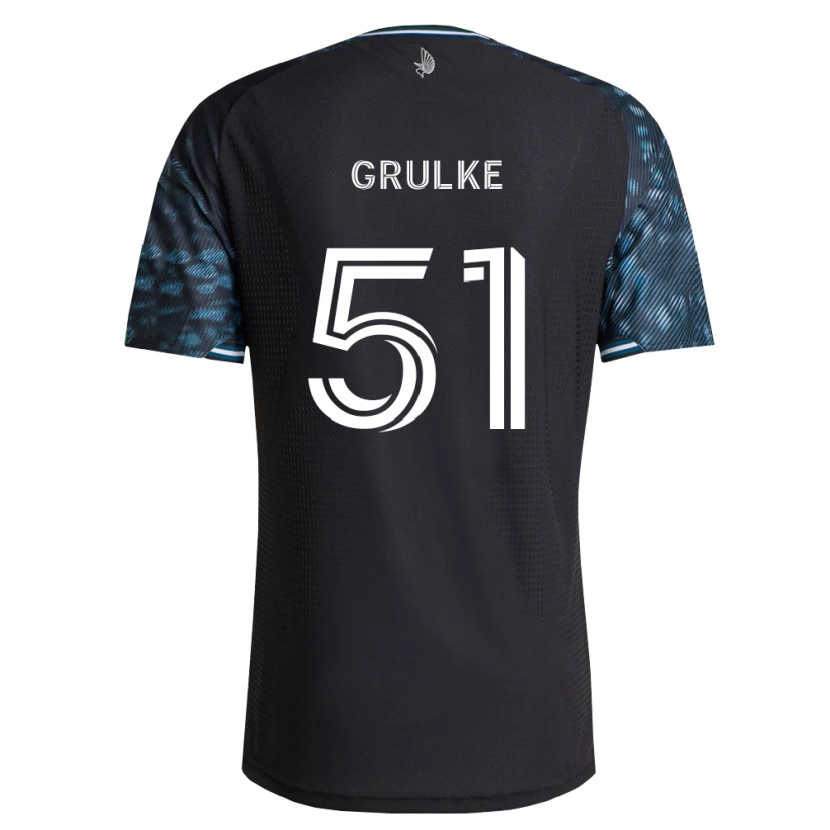 Danxen Kvinder Calin Grulke #51 Sort Hvid Hjemmebane Spillertrøjer 2026/27 Trøje T-Shirt