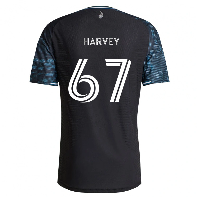 Danxen Kvinder Carlos Harvey #67 Sort Hvid Hjemmebane Spillertrøjer 2026/27 Trøje T-Shirt