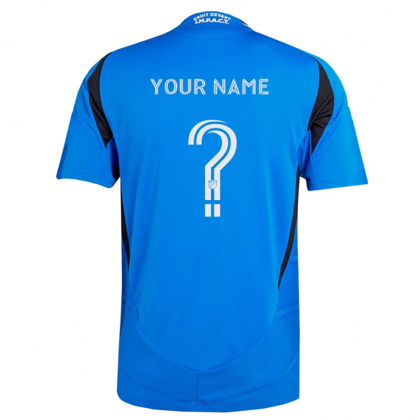Danxen Kvinder Dit Navn #0 Blå Hvid Sort Hjemmebane Spillertrøjer 2026/27 Trøje T-Shirt