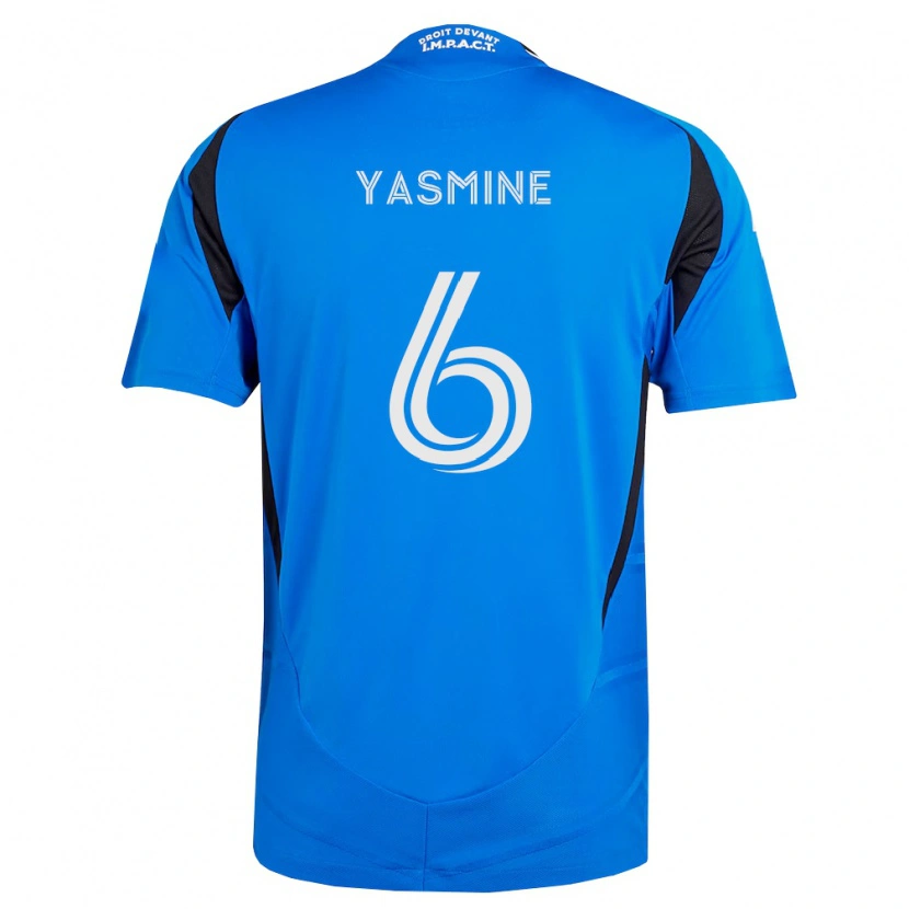 Danxen Kvinder Décombe Yasmine #6 Blå Hvid Sort Hjemmebane Spillertrøjer 2026/27 Trøje T-Shirt