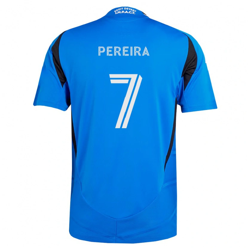 Danxen Kvinder Daniel Pereira #7 Blå Hvid Sort Hjemmebane Spillertrøjer 2026/27 Trøje T-Shirt