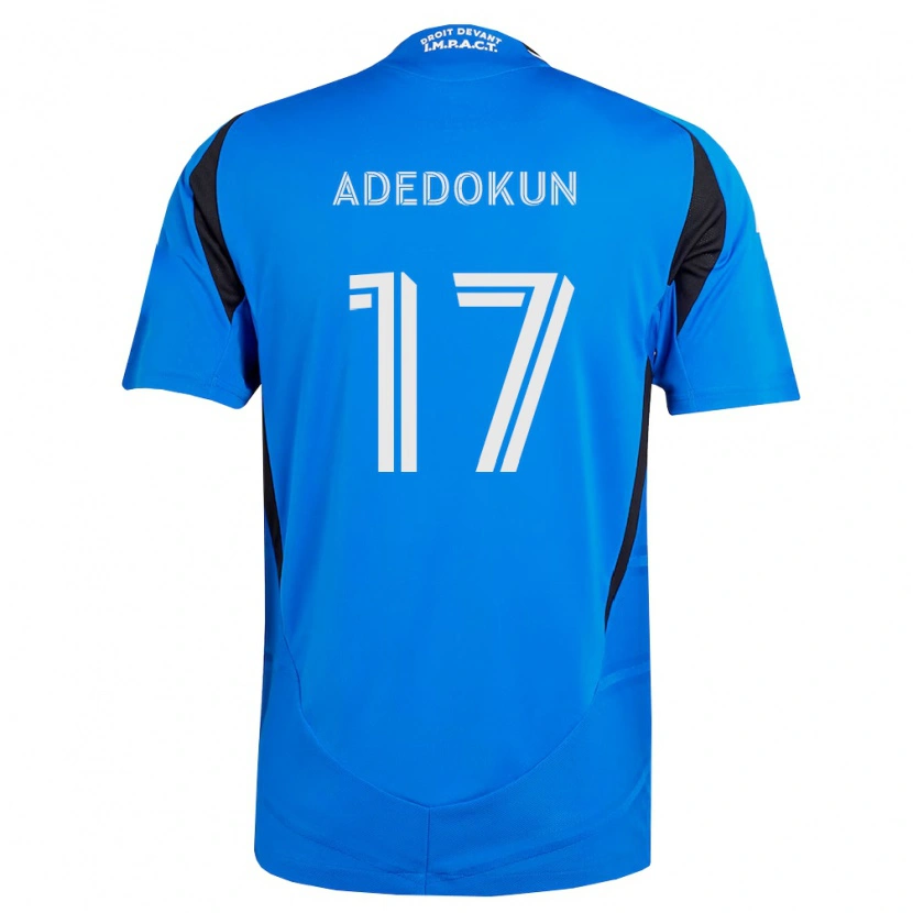 Danxen Kvinder Michael Adedokun #17 Blå Hvid Sort Hjemmebane Spillertrøjer 2026/27 Trøje T-Shirt