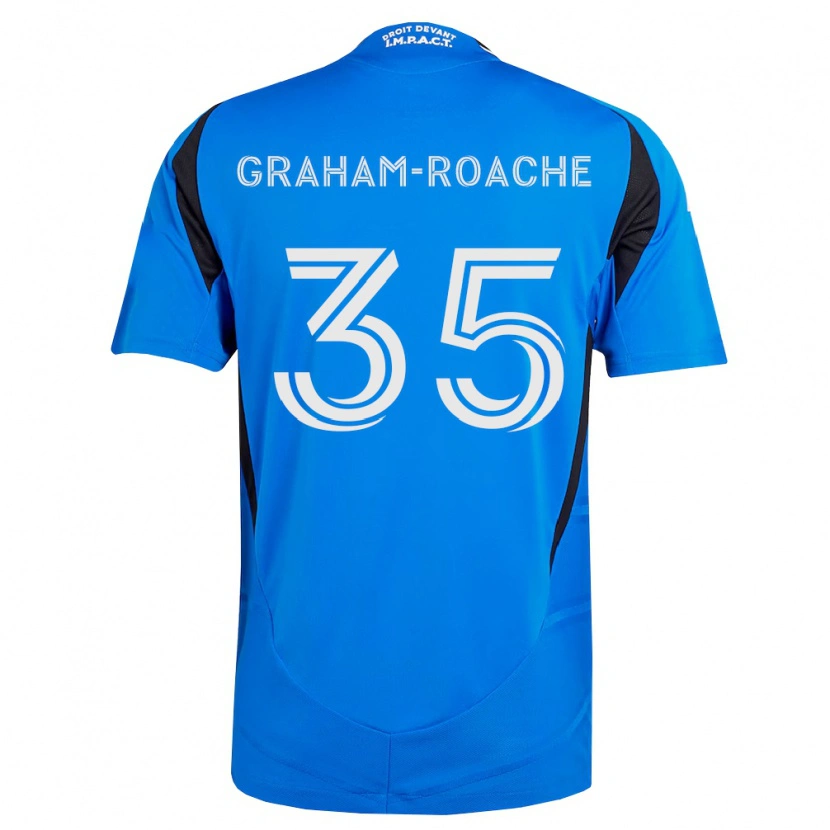 Danxen Kvinder Owen Graham-Roache #35 Blå Hvid Sort Hjemmebane Spillertrøjer 2026/27 Trøje T-Shirt