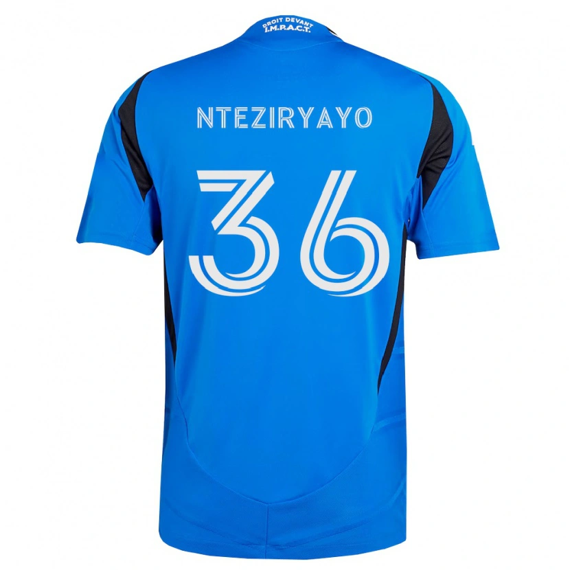 Danxen Kvinder Josh Nteziryayo #36 Blå Hvid Sort Hjemmebane Spillertrøjer 2026/27 Trøje T-Shirt
