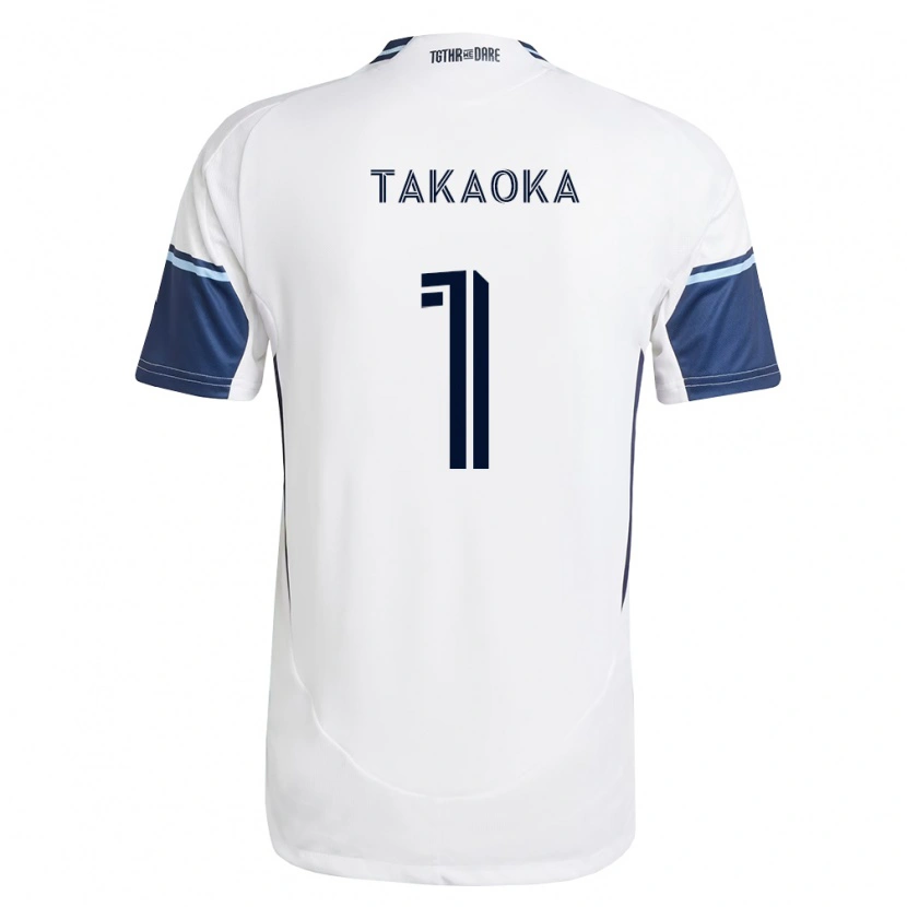 Danxen Kvinder Yohei Takaoka #1 Hvid Kongelig Blå Hjemmebane Spillertrøjer 2026/27 Trøje T-Shirt