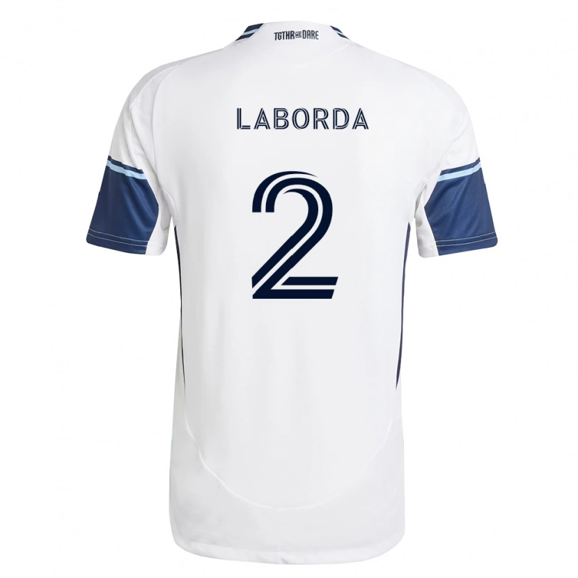 Danxen Kvinder Mathías Laborda #2 Hvid Kongelig Blå Hjemmebane Spillertrøjer 2026/27 Trøje T-Shirt