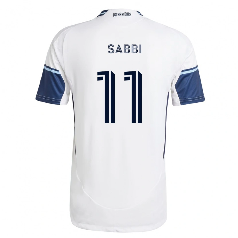 Danxen Kvinder Emmanuel Sabbi #11 Hvid Kongelig Blå Hjemmebane Spillertrøjer 2026/27 Trøje T-Shirt