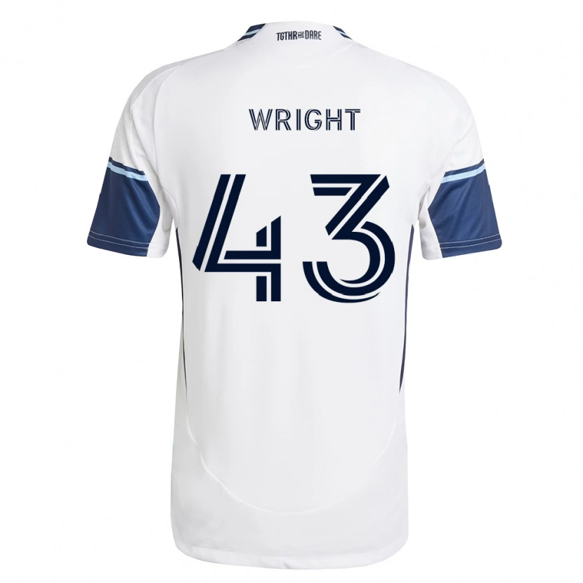 Danxen Kvinder Trevor Wright #43 Hvid Kongelig Blå Hjemmebane Spillertrøjer 2026/27 Trøje T-Shirt
