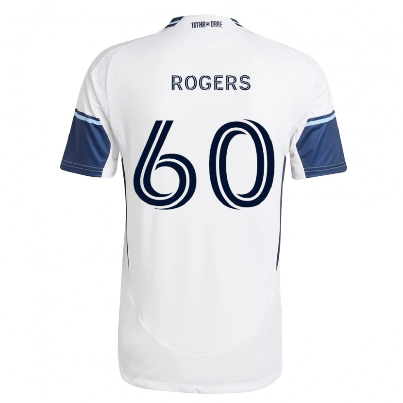 Danxen Kvinder Sam Rogers #60 Hvid Kongelig Blå Hjemmebane Spillertrøjer 2026/27 Trøje T-Shirt