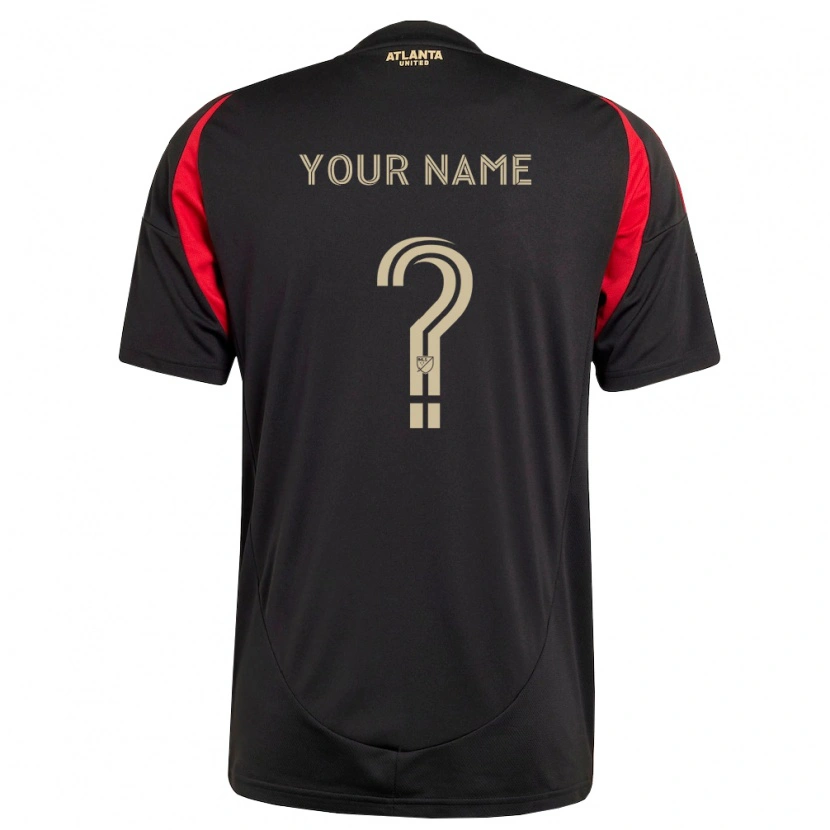 Danxen Kvinder Dit Navn #0 Sort Rød Hjemmebane Spillertrøjer 2026/27 Trøje T-Shirt
