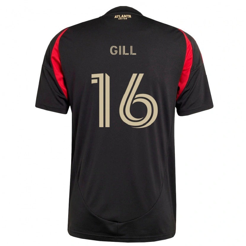 Danxen Kvinder Adrian Gill #16 Sort Rød Hjemmebane Spillertrøjer 2026/27 Trøje T-Shirt