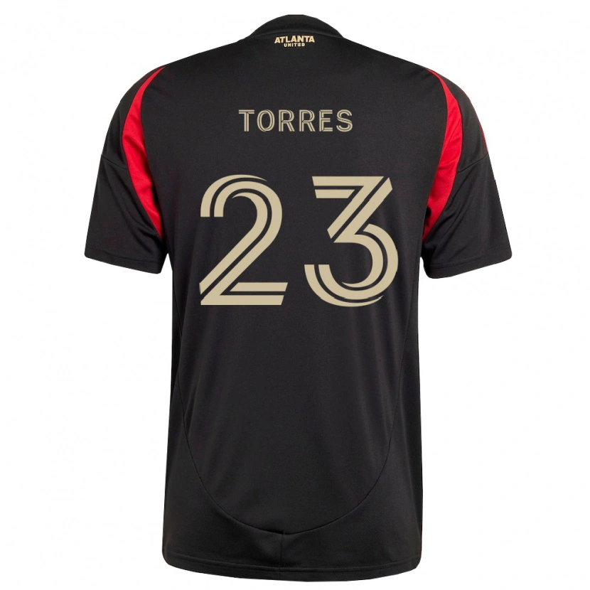 Danxen Kvinder Adyn Torres #23 Sort Rød Hjemmebane Spillertrøjer 2026/27 Trøje T-Shirt