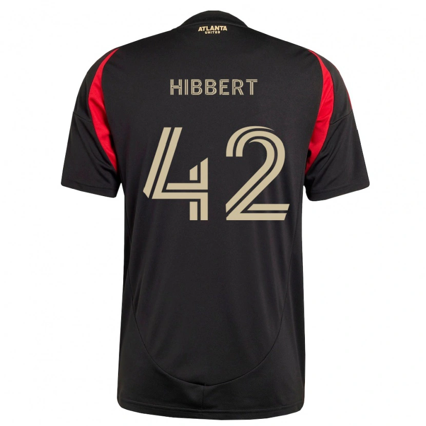 Danxen Kvinder Jayden Hibbert #42 Sort Rød Hjemmebane Spillertrøjer 2026/27 Trøje T-Shirt