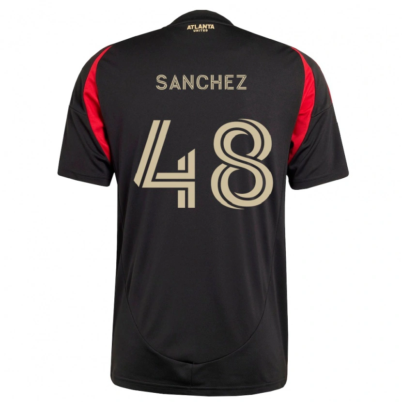 Danxen Kvinder Cooper Sanchez #48 Sort Rød Hjemmebane Spillertrøjer 2026/27 Trøje T-Shirt