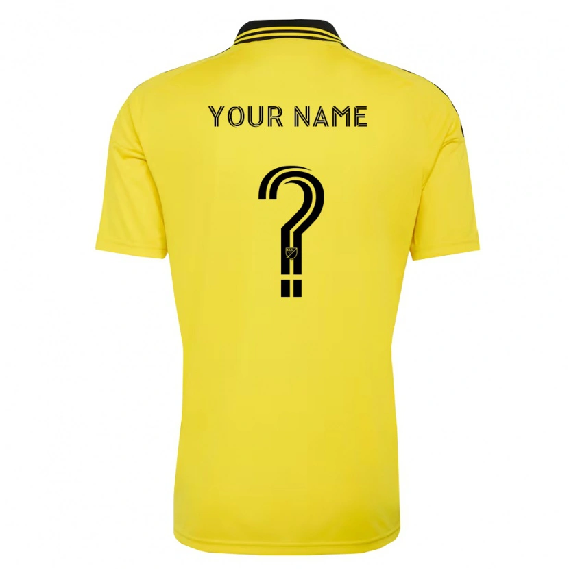 Danxen Kvinder Dit Navn #0 Gul Sort Hjemmebane Spillertrøjer 2026/27 Trøje T-Shirt