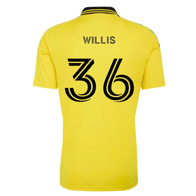 Danxen Kvinder Pharrell Willis #36 Gul Sort Hjemmebane Spillertrøjer 2026/27 Trøje T-Shirt