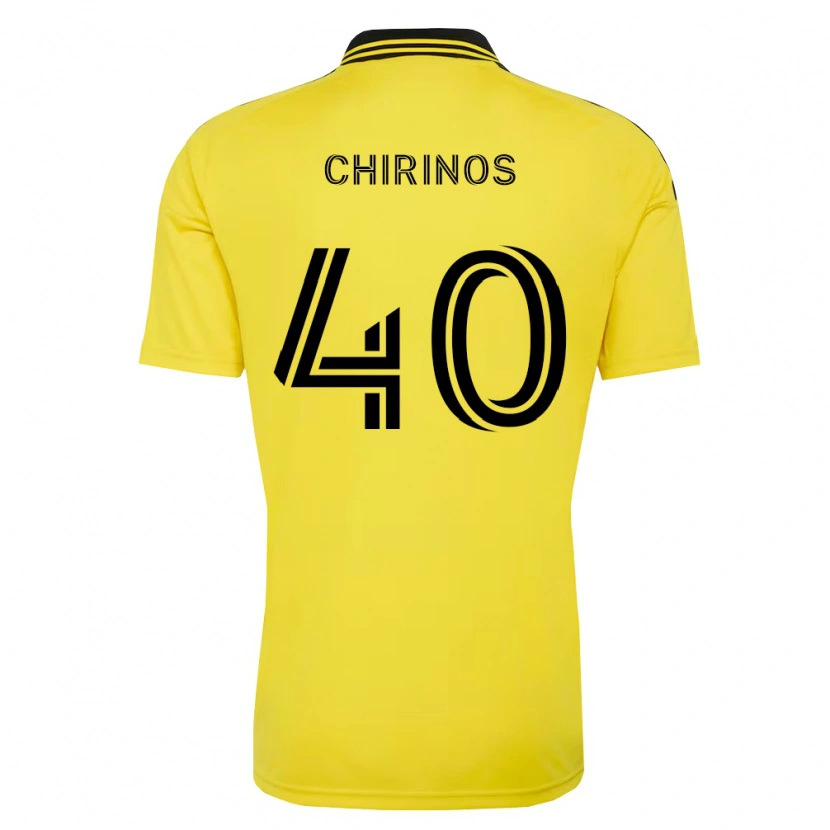 Danxen Kvinder Johann Chirinos #40 Gul Sort Hjemmebane Spillertrøjer 2026/27 Trøje T-Shirt