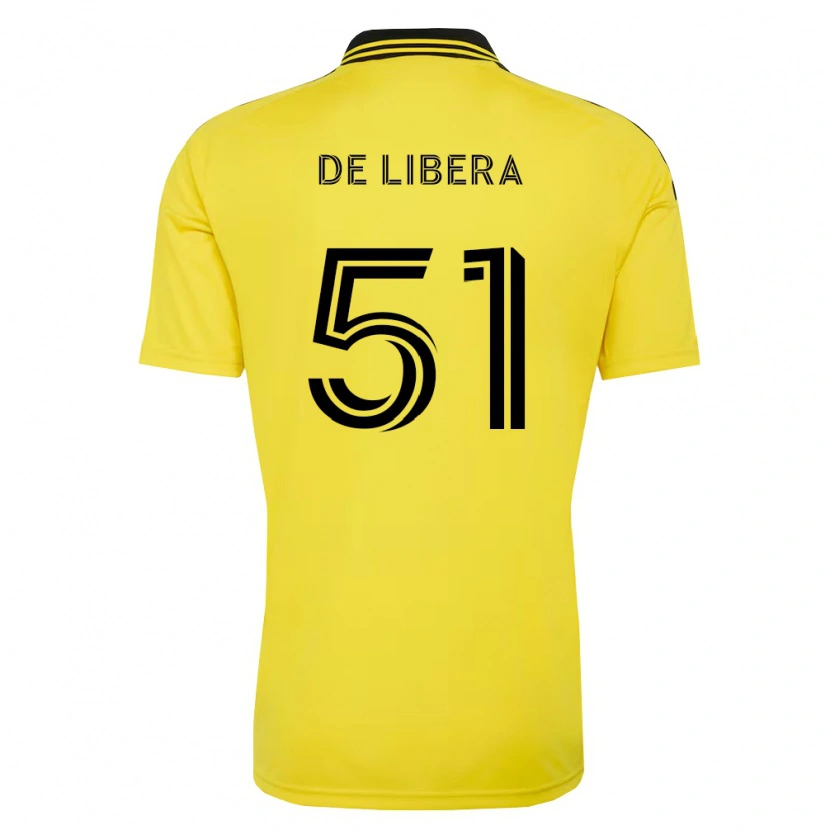 Danxen Kvinder Giorgio De Libera #51 Gul Sort Hjemmebane Spillertrøjer 2026/27 Trøje T-Shirt