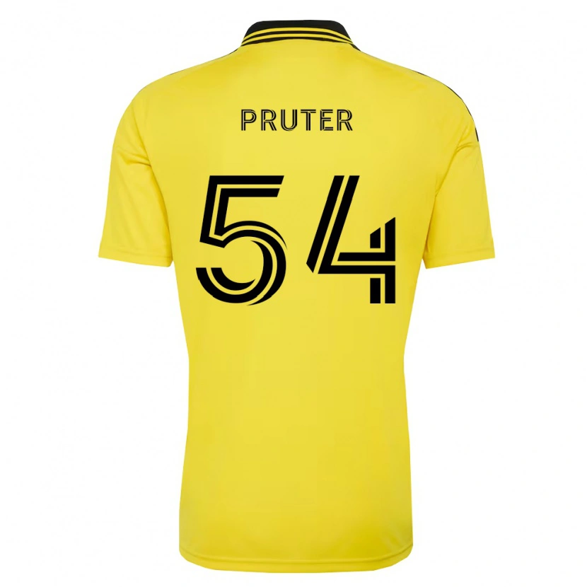 Danxen Kvinder Luke Pruter #54 Gul Sort Hjemmebane Spillertrøjer 2026/27 Trøje T-Shirt
