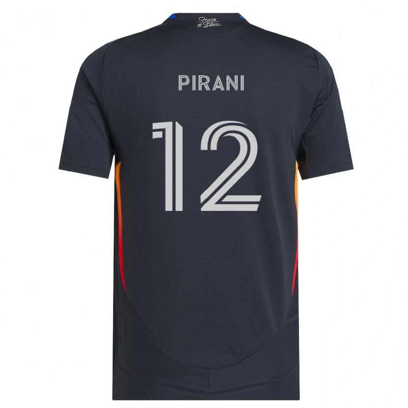 Danxen Kvinder Gabriel Pirani #12 Mørkegrå Rød Hjemmebane Spillertrøjer 2026/27 Trøje T-Shirt