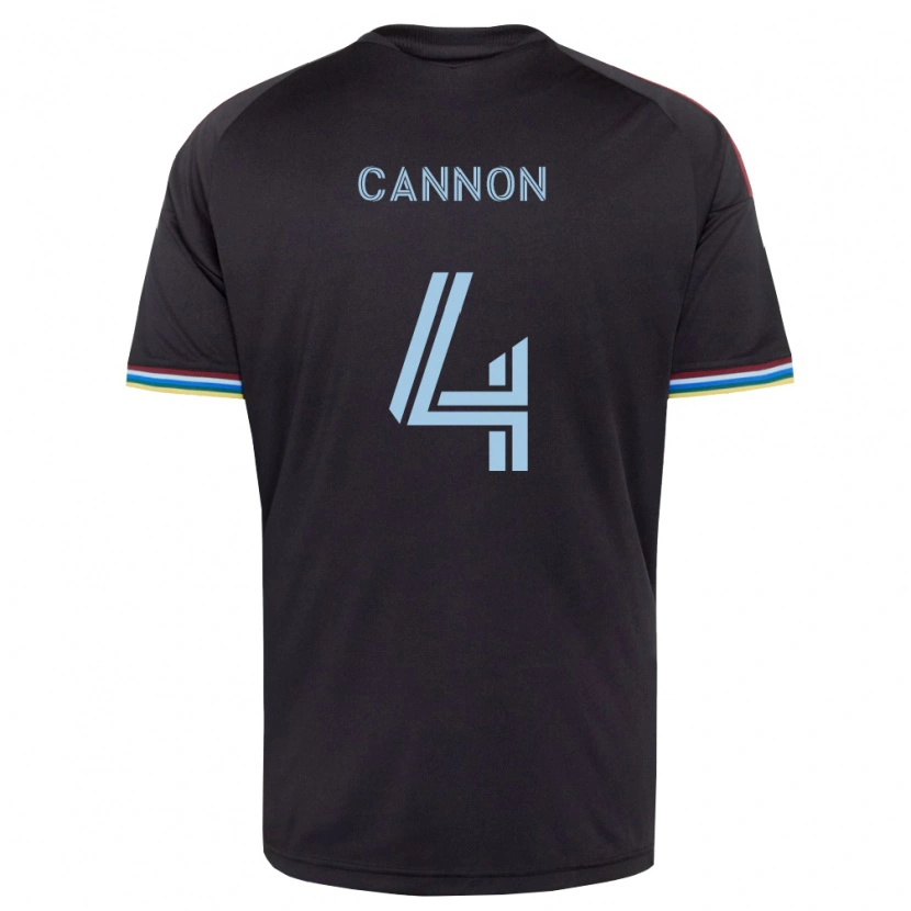 Danxen Kvinder Reggie Cannon #4 Sort Himmelblå Hjemmebane Spillertrøjer 2026/27 Trøje T-Shirt