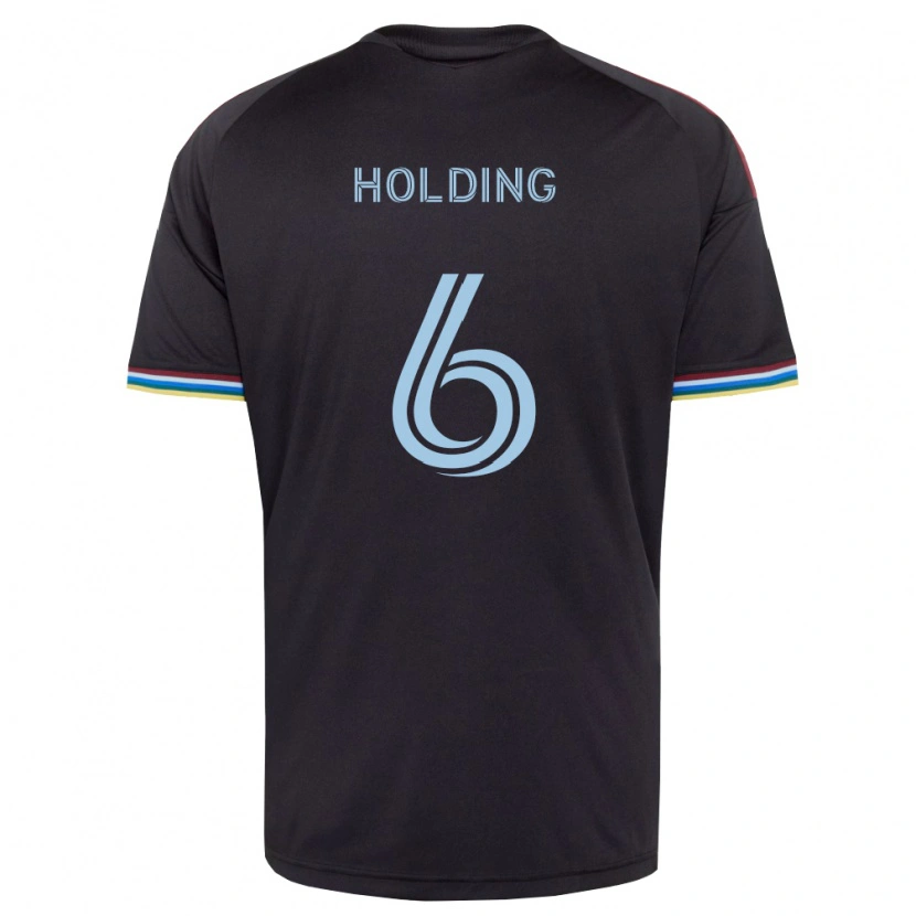 Danxen Kvinder Rob Holding #6 Sort Himmelblå Hjemmebane Spillertrøjer 2026/27 Trøje T-Shirt
