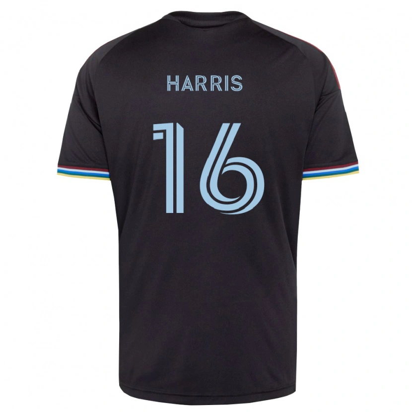 Danxen Kvinder Alex Harris #16 Sort Himmelblå Hjemmebane Spillertrøjer 2026/27 Trøje T-Shirt