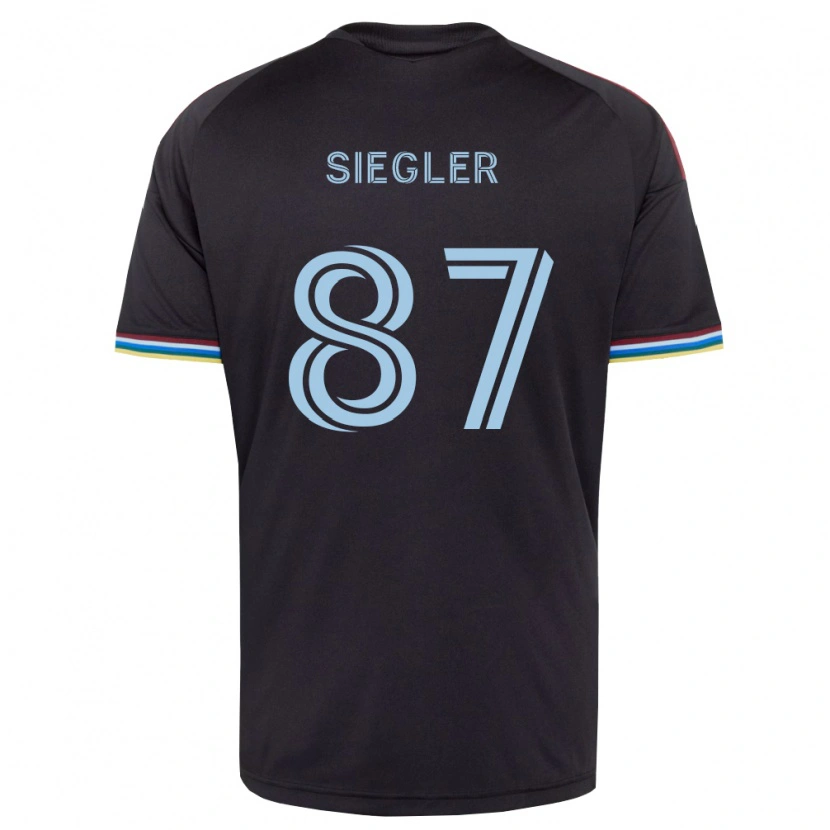 Danxen Kvinder Sebastian Siegler #87 Sort Himmelblå Hjemmebane Spillertrøjer 2026/27 Trøje T-Shirt