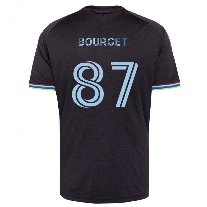 Danxen Kvinder Sebastian Bourget #87 Sort Himmelblå Hjemmebane Spillertrøjer 2026/27 Trøje T-Shirt