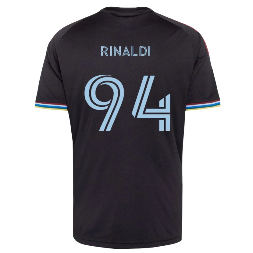Danxen Kvinder Vincent Rinaldi #94 Sort Himmelblå Hjemmebane Spillertrøjer 2026/27 Trøje T-Shirt