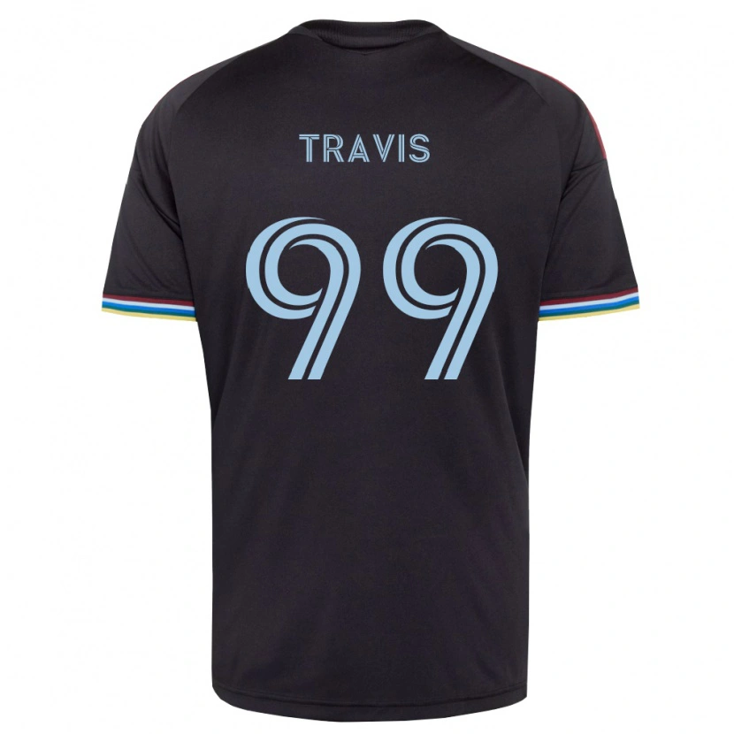 Danxen Kvinder Jackson Travis #99 Sort Himmelblå Hjemmebane Spillertrøjer 2026/27 Trøje T-Shirt