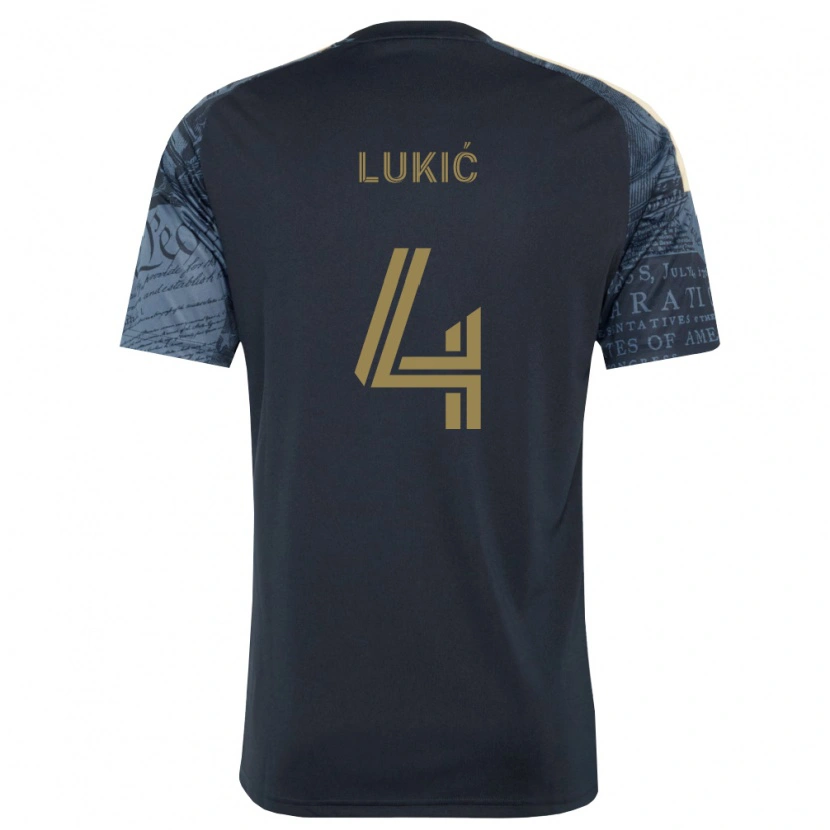 Danxen Kvinder Jovan Lukić #4 Marineblå Brun Hjemmebane Spillertrøjer 2026/27 Trøje T-Shirt