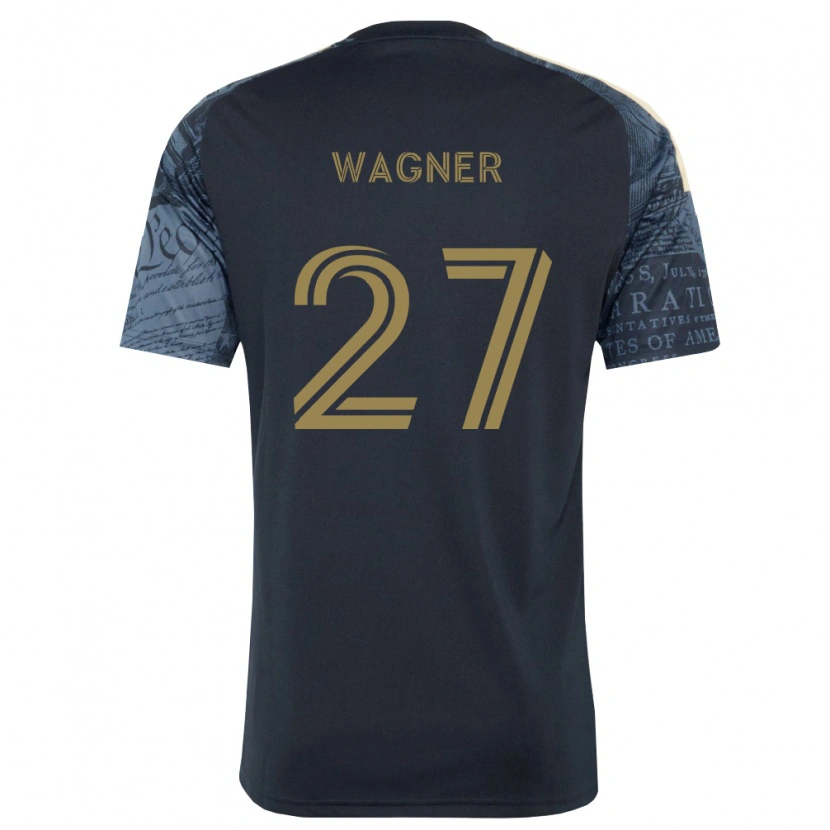 Danxen Kvinder Kai Wagner #27 Marineblå Brun Hjemmebane Spillertrøjer 2026/27 Trøje T-Shirt