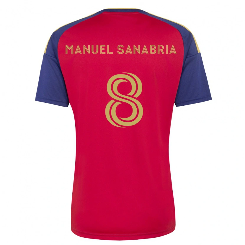 Danxen Kvinder Juan Manuel Sanabria #8 Kongelig Blå Brun Rød Hjemmebane Spillertrøjer 2026/27 Trøje T-Shirt