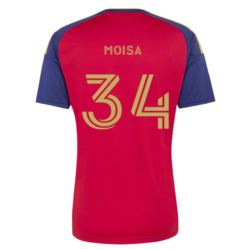 Danxen Kvinder Luca Moisa #34 Kongelig Blå Brun Rød Hjemmebane Spillertrøjer 2026/27 Trøje T-Shirt
