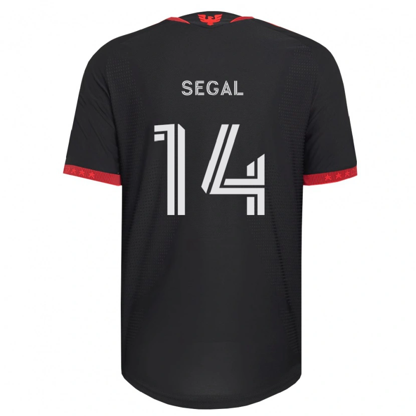 Danxen Kvinder Gabriel Segal #14 Sort Hvid Rød Hjemmebane Spillertrøjer 2026/27 Trøje T-Shirt