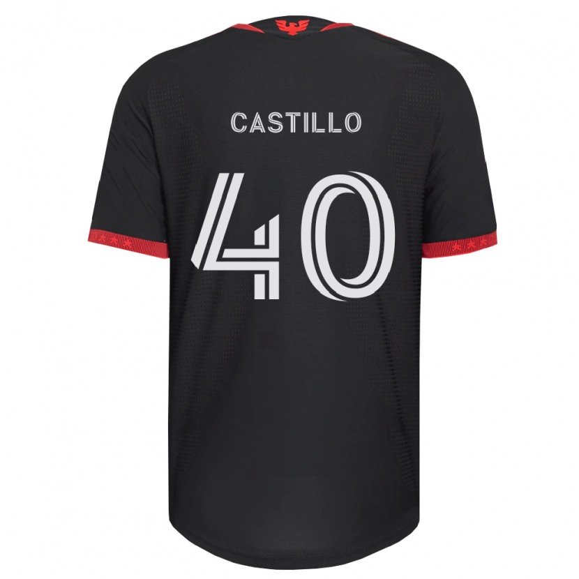 Danxen Kvinder Kamil Castillo #40 Sort Hvid Rød Hjemmebane Spillertrøjer 2026/27 Trøje T-Shirt