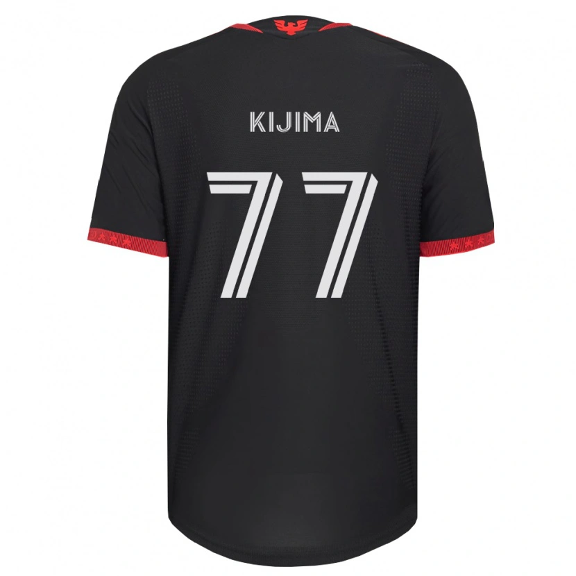 Danxen Kvinder Hosei Kijima #77 Sort Hvid Rød Hjemmebane Spillertrøjer 2026/27 Trøje T-Shirt