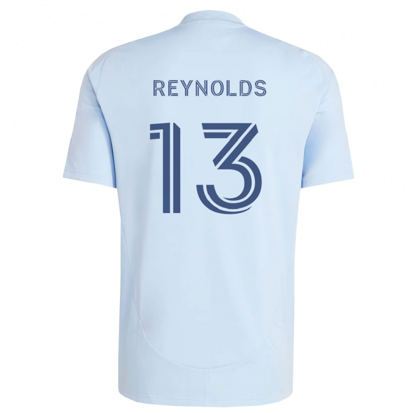 Danxen Kvinder Justin Reynolds #13 Lyseblå Lysegrå Hjemmebane Spillertrøjer 2026/27 Trøje T-Shirt