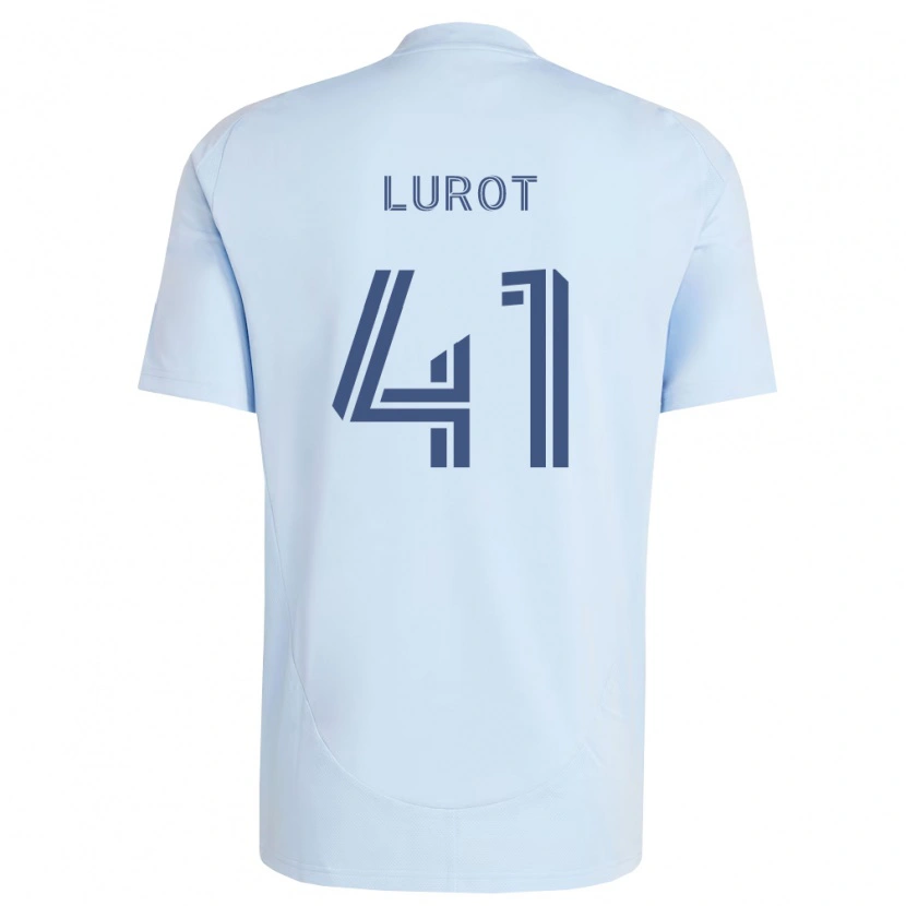 Danxen Kvinder Pierre Lurot #41 Lyseblå Lysegrå Hjemmebane Spillertrøjer 2026/27 Trøje T-Shirt