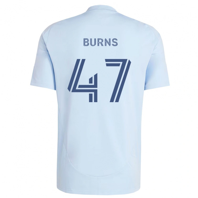 Danxen Kvinder Trevor Burns #47 Lyseblå Lysegrå Hjemmebane Spillertrøjer 2026/27 Trøje T-Shirt