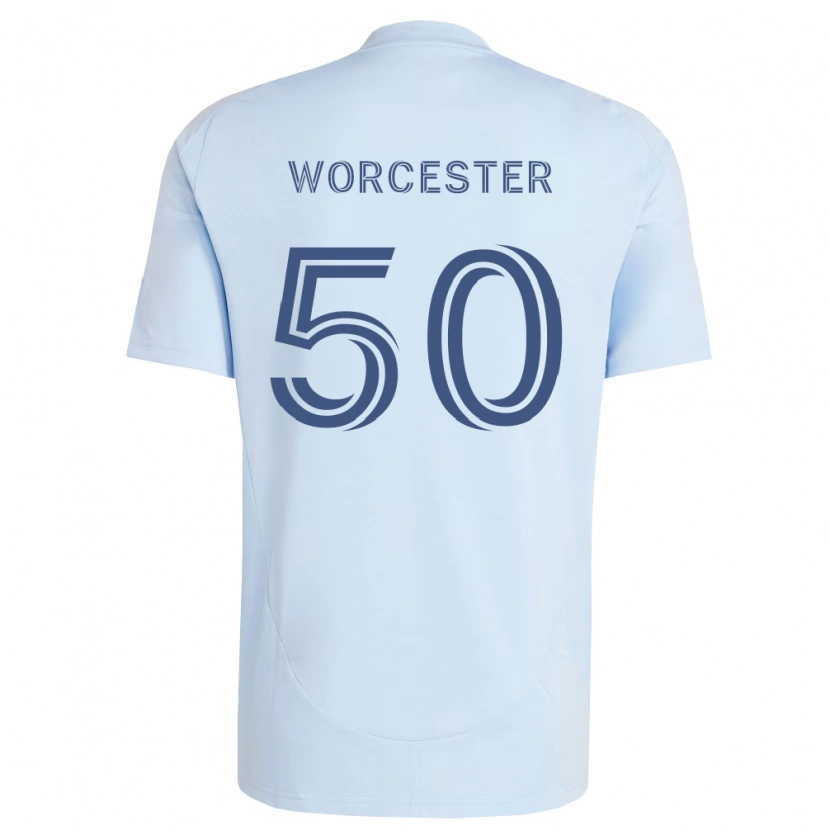 Danxen Kvinder Sam Worcester #50 Lyseblå Lysegrå Hjemmebane Spillertrøjer 2026/27 Trøje T-Shirt